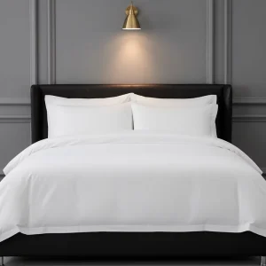 Luxury White Hotel Bedding Set 100 Cotton Hotel Sheets Fitted Queen Bed Sheet
