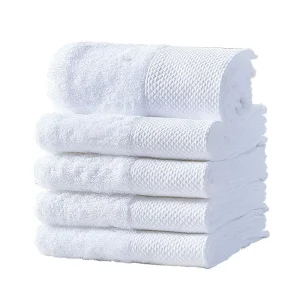 Luxury White Hotel Spa Bathroom Organic 100% Cotton Hand Sheets Large Bath Towels