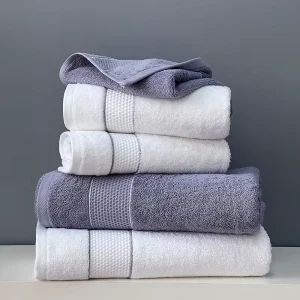 Luxury White Hotel Spa Bathroom Towel Organic 100% Cotton Hand Sheets Large Bath Towels