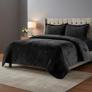 Luxury Winter Warm Quilt Cover Set Comforter Oversized Solid Velvet Duvet Set