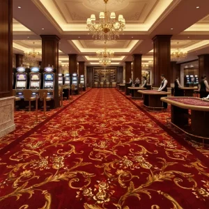 Luxury Woven Axminster 80% Wool 20% Nylon Hotel Carpet High Density Wall to Wall Carpet for Casino Ballroom