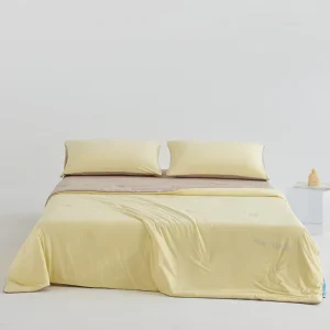 Lyocell Blanket for Bed Silky Air Condition Comforter Lightweight Cool Down Summer Quilt Double Side Cold Bedding Set