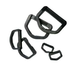 M015-25 Multi-Sized Plastic Adjustable D-Ring Webbing Hanging Buckle for Backpack