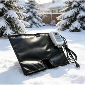 MEGA YUNENG 120V 350W Waterproof Oxford Fabric & Nichrome Alloy Portable Corded Pail Heater with 150F Max Heating