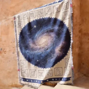 MOQ 1PC Personalized Custom Design Logo & Pattern Jacquard Woven Tapestry Throw Blanket Waterproof Eco Friendly Four Seasons Use