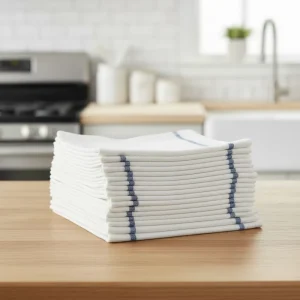 MSJ Premium Cotton Kitchen Dish Cloths Soft & Durable Cleaning Towels for Kitchen Bathroom & Household