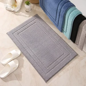 MU Supper Absorbent Bath Floor Mat Reversible Absorbent Bath Rug Pvc Backing Anti slip Hotel Bath Mat