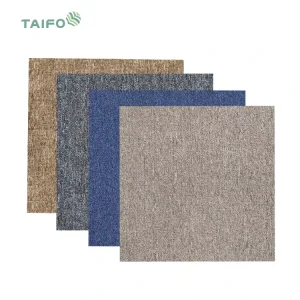 Machine Made Carpet Tiles Supplier From China PP Nylon Waterproof Fireproof Carpet Tile 60×60