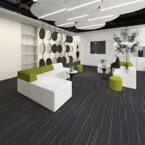 Machine Made Carpet Tiles for Commercial Spaces Office & Hotels Thin 5mm 0.2in