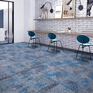 Machine Made Carpet Tiles for Commercial Spaces Office & Hotels Thin 8mm 3.15in