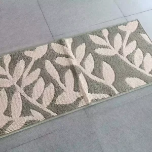 Machine Tufted Polypropylene Carpet Leaves Design Home Use Runner Non-slip Rug Door Mat