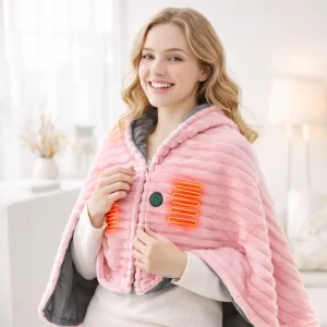 Machine Washable 5V USB Powered Wearable Heated Blanket up to 10 Heating Zones Custom Electric Blanket for Winter