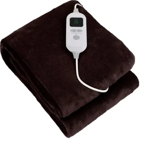 Machine Washable Carbon Fiber Flannel Heated Throw Blanket Electric Thermal Quilted Flame Retardant Four Seasons Use