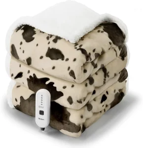 Machine Washable Electric Heating Blanket 4 Heat Settings Fast Heating Suitable for Cozy Nights at Home Hotel