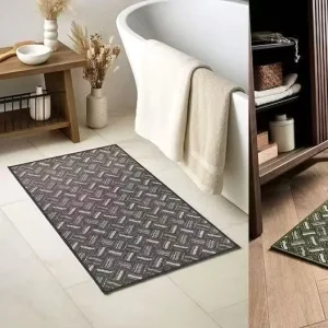 Machine Washable Indoor Entrance Doormat Household Door Foyer Dust-Removing Non-Slip Mat Dirt-Resistant Easy to Clean