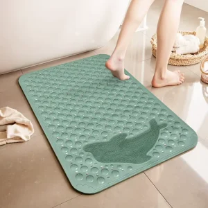 Machine Washable PVC Bathtub Mat Fashion Waterproof Anti Slip Bathroom Cloud Shape Bath Mats