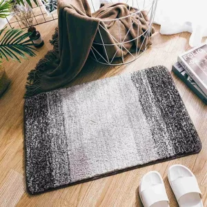Machine Washable Quick Dry Absorbent Door Rug Microfiber Shaggy Bathroom Rug Carpet Non Slip Bath Floor Mats