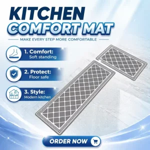 Machine Washable Rubber Non Slip Stain Resistant Printed Vintage Chic Kitchen & Entrance Door Floor Mat Long Strip Home Carpet
