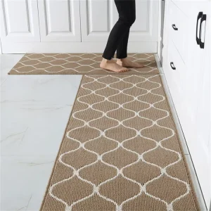 Machine Washable Soft Kitchen Runner Rugs Absorbent Resist Dirt Comfort Non Skid Kitchen Standing Mats