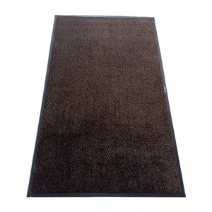 Machine Washable Waterproof Nylon 6 Surface Nitrile Rubber Non Slip Backing Extra Thick Floral Pattern Carpet Door Mat