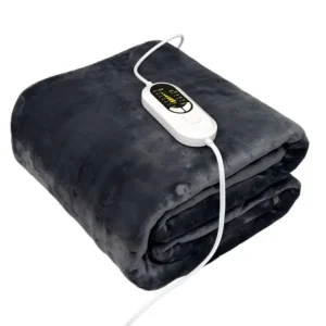 Machine Washable Weighted Portable Wireless Heated Throw Poncho Wrap Electric Heating Blanket