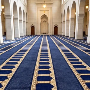 Machine Woven Anti-slip Large Worship Carpet Custom Pattern Printing Factory Made Prayer Rug for Mosque and Church