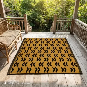 Machine Woven Pure Cotton Cushion Area Rug Versatile Floor Mat for Living Room and Bedroom Soft Medium Pile Home Decor