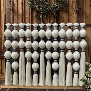Macrame Bohemian Handmade Wall Hanging Sphericity Art Wall Decor for Home Wall Living Room Wedding Party