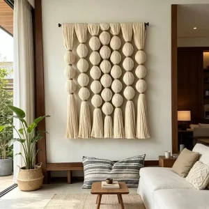 Macrame Popular Beige Spherical Tapestry Home Decoration Factory Direct Delivery