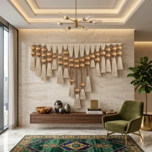 Macrame Spherical Dyed Tapestry Handmade Crafts Can Be Customized