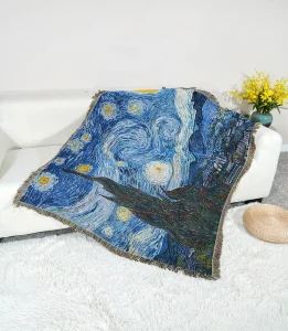 Macrame Wall Hanging Woven Tapestry Throw Blanket for Living Room Bedroom Decor Wall Art