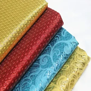 Made in China Fashion Floral Jacquard Fabric for Festival Decoration