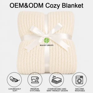 Magic Green Customizable Home Use Blanket OEKO TEX Certification Zero defect Cozy Blanket