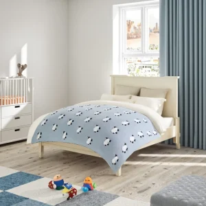 Magic Green New Design Blue Winter Knitted Animal Eco friendly Soft Customized Knitted Baby Blanket with OEM Service