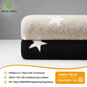 Magic Green Oeko Tex 100 Certification Cozy Blanket Home Decor Throw Cozy Blanket