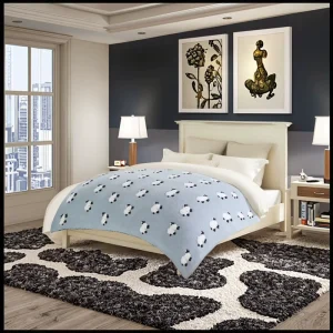 Magic Green Soft Luxury Knitted Blanket Customized Design Luxury Knitted Throw Blanket for Winter