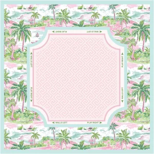 Mahjong Table Mat Coconut Palm Non Slip Soundproofing Silent Locking Edge High Temperature Resistant Rubber Foldable Portable