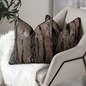 Manufactory Custom Dark Nordic Luxury Jacquard Throw Pillow Cover Polyester Jacquard Pillow Cushion for Home Decorative