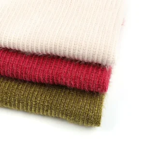 Manufactory Direct Sale Spun Polyester Spandex Knitted Chenille Fabric for Sweaters