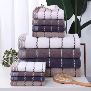 Manufactory Super Soft Large Natural Bath Face Cloth Washcloths Towel Set