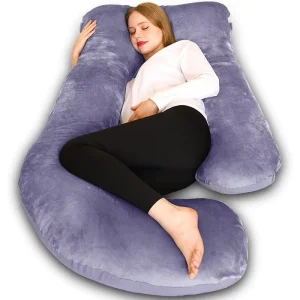 Manufacture 57 Inch Pregnancy Pillows U Shaped Full Body Maternity Pregnancy Pillow with Removable Cover