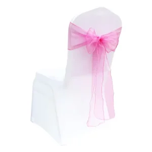Manufacture Tulle Wedding Chair Covers Sashes With Bow