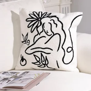 Manufacturer 100% Cotton Customization European and American Style Embroidered Throw Pillow