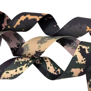 Manufacturer 100% Nylon Heat Transfer Printing Outdoor Camouflage Webbing