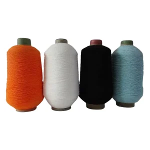 Manufacturer 100#75/75 Natural Rubber Thread Elastic Double Covered Yarn For Socks And Gloves
