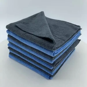 Manufacturer 40x40cm 350gsm Oem Gray Towels Edgeless Detailing Car Cleaning Microfiber Towel Lint Free Towel for Car
