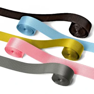 Manufacturer Colorful Imitation Nylon Plain Webbing Suitable for Luggage and Clothing Accessories