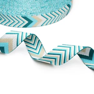 Manufacturer Custom High Quality Colorful Jacquard Mesh Webbing for Luggage Shoulder Straps & Clothing Accessories