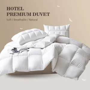 Manufacturer Custom Hotel Home White Washed Goose Duck Feather Down Duvet Filled Bedding Comforter Duvets