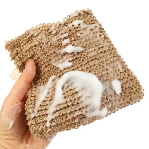 Manufacturer Custom Logo Environmental Protection Jute Brush for Body Use Scouring Bath Exfoliating
